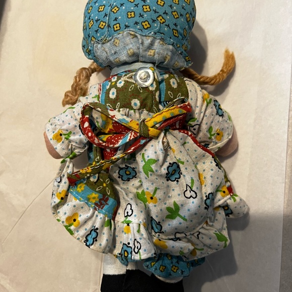 Vintage 70s Knickerbocker Holly Hobbie original Taiwan small fabric calico Doll - Picture 4 of 5